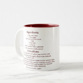 Kuchen in einer Tasse (Vorderseite Links)