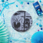 Kuchen in Hexen Brauen Kochherd Hallween Pappteller (Party)