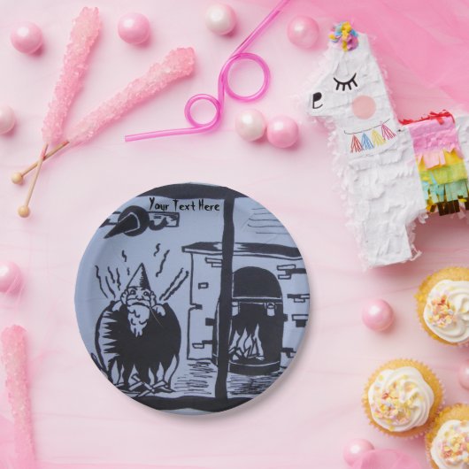 Kuchen in Hexen Brauen Kochherd Hallween Pappteller (Party)