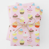 Kuchen in rosa geschenkpapier set (Beispiel)