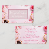 Kuchen in sanften Farben und Süßigkeiten Visitenkarte (Vorne/Hinten)