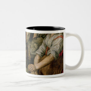 Küchen-Innenraum, 1566 Zweifarbige Tasse