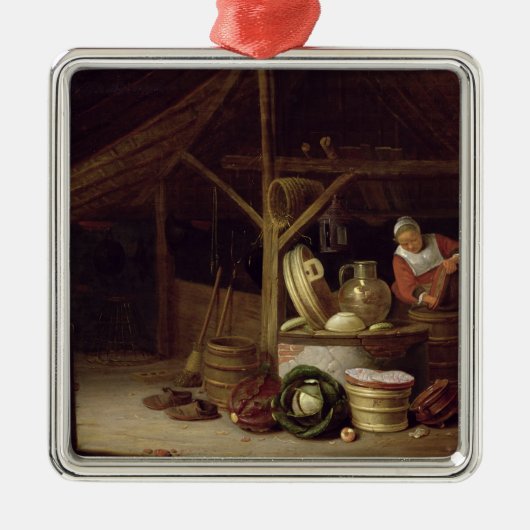 Küchen-Innenraum Silbernes Ornament (Vorne)