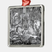 Küchen-Innenraum Silbernes Ornament (Links)