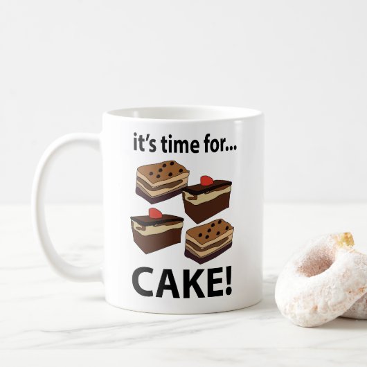 Kuchen ist Zeit für Kuchen Kaffeetasse (Mit Donut)