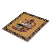 Küchen-Kaffee-Cartoon-Spaßfliese Fliese (Seite)