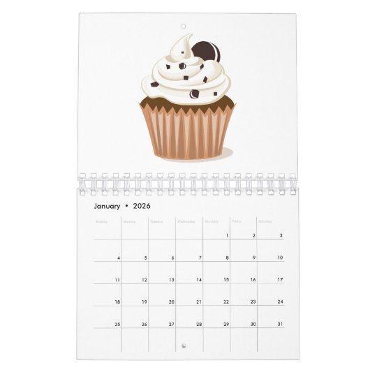 Kuchen-Kalender Kalender (Jan 2026)