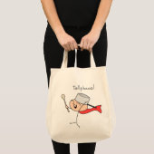 "Küchen-Kapriolen" Leinwand bauscht sich (Licht) Tragetasche (Vorderseite (Produkt))