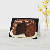 Kuchen Karte (Gelbe Blume)