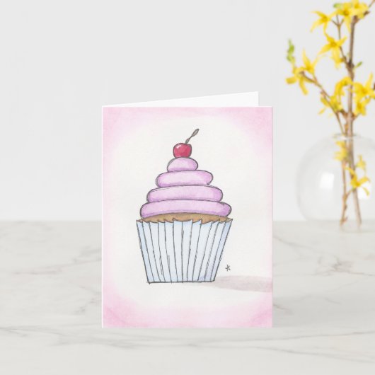 Kuchen Karte (Gelbe Blume)