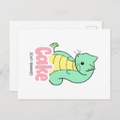 Kuchen (Katze +Schlange) Postkarte (Vorne/Hinten)