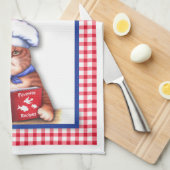 Küchen-Katzen-Tuch Geschirrtuch (Viertel Falte)