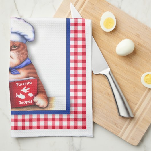 Küchen-Katzen-Tuch Geschirrtuch (Viertel Falte)