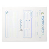 Küchen Keepsakes Ihr kulinarisches Rezept Kreation Notizblock (Vorderseite)