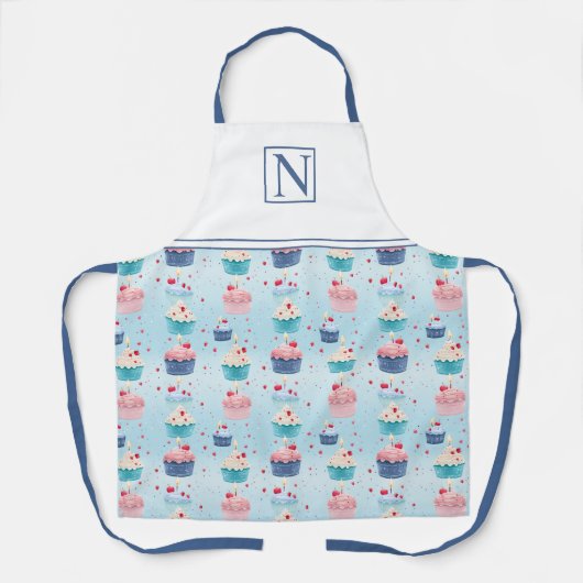 Kuchen, Kerzen und Erdbeeren, nach Kundenwunsch, e Schürze (Vorderseite)