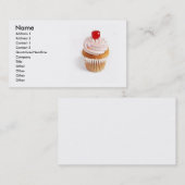 Kuchen-KirschVisitenkarte Visitenkarte (Vorne/Hinten)