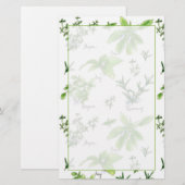 Küchen Kochen Kräuter Rosemary Basil Briefpapier (Vorne/Hinten)