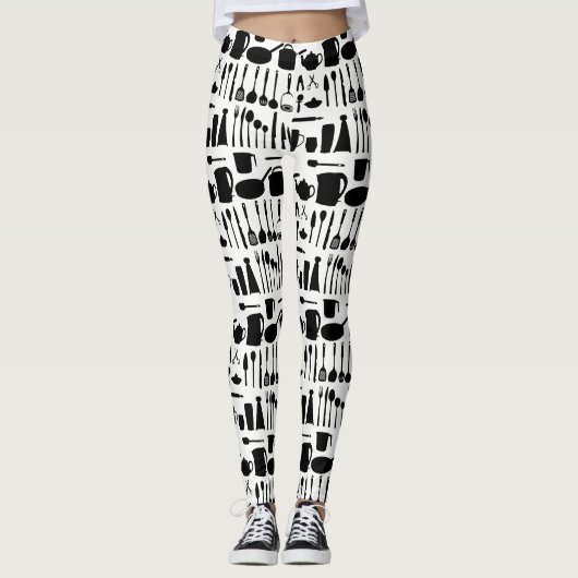 Küchen-Kochs-kulinarische Koch-Geräte Legging Leggings (Vorderseite)
