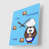 Kuchen-Kochseule Quadratische Wanduhr (Winkel)