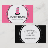 Kuchen-Kuchen-Bäckerei-Visitenkarten Visitenkarte (Vorne/Hinten)