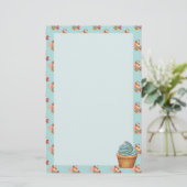 Kuchen-Kuchen-Gebäck Briefpapier (Stehend Vorderseite)