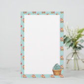 Kuchen-Kuchen-Gebäck Briefpapier (Stehend Vorderseite)