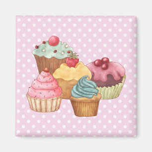 Kuchen-Kuchen-Gebäck-Magnet Magnet