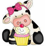 Kuchen-Kuh-Skulptur Freistehende Fotoskulptur<br><div class="desc">Entwurf durch Cheryl Seslar bei www.digiwebstudio.com</div>