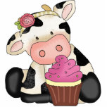 Kuchen-Kuh-Skulptur Freistehende Fotoskulptur<br><div class="desc">Entwurf durch Cheryl Seslar bei www.digiwebstudio.com</div>