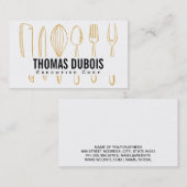 Küchen Kulinarische Tools Visitenkarte (Vorne/Hinten)