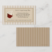 Kuchen-kundenspezifisches Logo, weiche Visitenkarte (Vorne/Hinten)