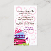 Kuchen-Kunst-Bäckerei Visitenkarte (Rückseite)