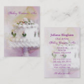 Kuchen-Kunst II - vertikale Art Visitenkarte (Vorne/Hinten)