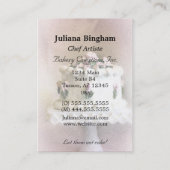 Kuchen-Kunst IV Visitenkarte (Rückseite)