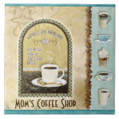 Küchen-Kunst Kaffee-u. der Kaffee-Geschäfts-Java Fliese (Vorderseite)