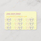 Kuchen-Künstler Visitenkarte (Rückseite)