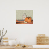 Kuchen Kürbiskuchen drucken Poster (Küche)