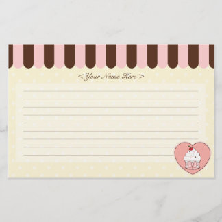 Kuchen-Liebe Briefpapier