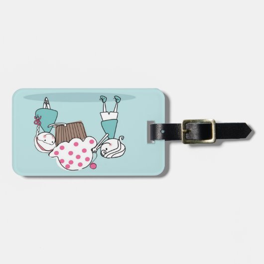 Kuchen-Liebe Gepäckanhänger (Vorderseite horizontal)