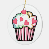 Kuchen-Liebe Keramik Ornament (Links)