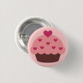 Kuchen-Liebe-Knopf Button (Vorne & Hinten)