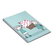 Kuchen-Liebe Notizblock (Rechte Seite)