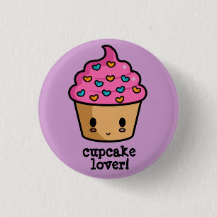 Kuchen-Liebhaber-Knopf Button