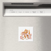 Küchen-Lustiger-Katzen-Magnet  Magnet (In Situ (Geschirrspüler))
