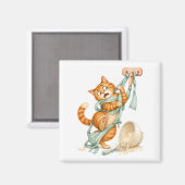 Küchen-Lustiger-Katzen-Magnet  Magnet (Vorderseite/Rückseite)