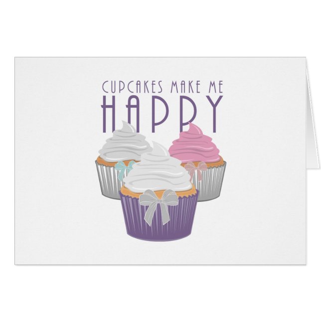 Kuchen machen mich glücklich (Vorderseite (Horizontal))