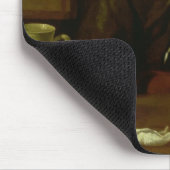 Küchen-Mädchen mit dem Abendessen bei Emmaus, Mousepad (Ecke)
