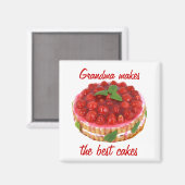 Kuchen Magnet (Vorderseite/Rückseite)