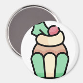 Kuchen Magnet (Vorderseite/Rückseite)