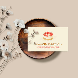 Kuchen Maker Cookies Geburtstagsbäckerei Minimal Visitenkarte